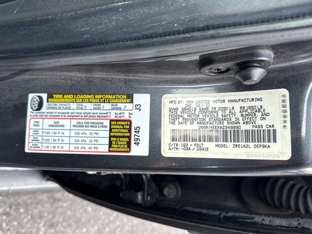 Used 2010 Toyota Corolla S image 17