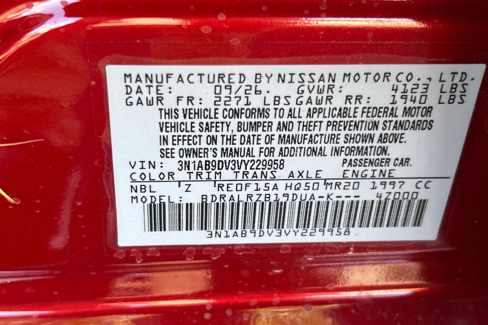 New 2027 Nissan Sentra SR w/ SR Premium Package FWD image 23