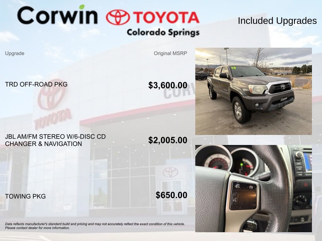 Used 2013 Toyota Tacoma 4x4 Double Cab w/ TRD Off-Road Pkg image 4