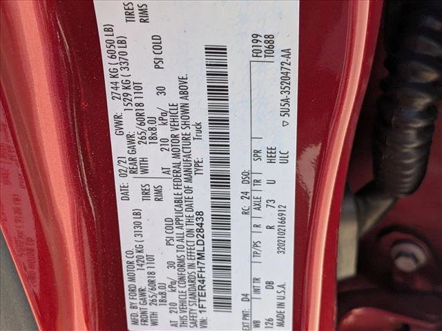 Used 2021 Ford Ranger Lariat w/ Equipment Group 501A High image 22