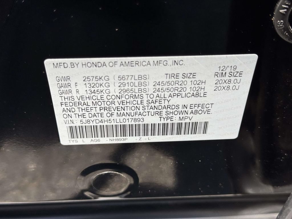 Certified 2020 Acura MDX SH-AWD w/ Technology Package image 17