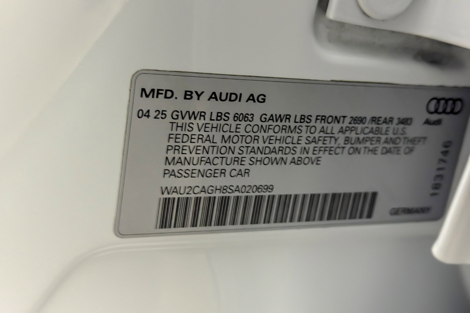 Certified 2025 Audi A6 e-tron Premium Plus w/ Premium Plus image 27