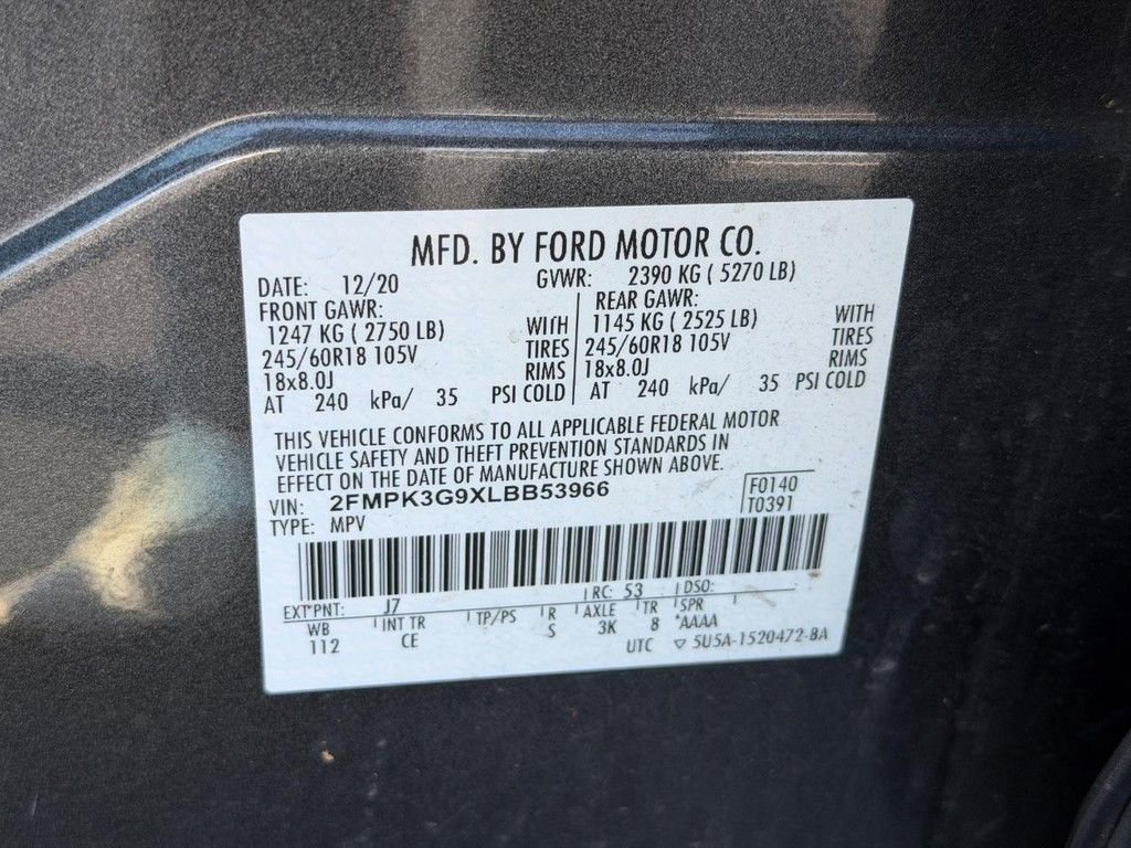 Used 2020 Ford Edge SE FWD image 22