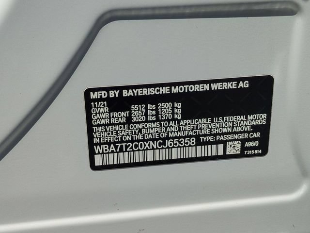Used 2022 BMW 740i w/ M Sport Package RWD image 34
