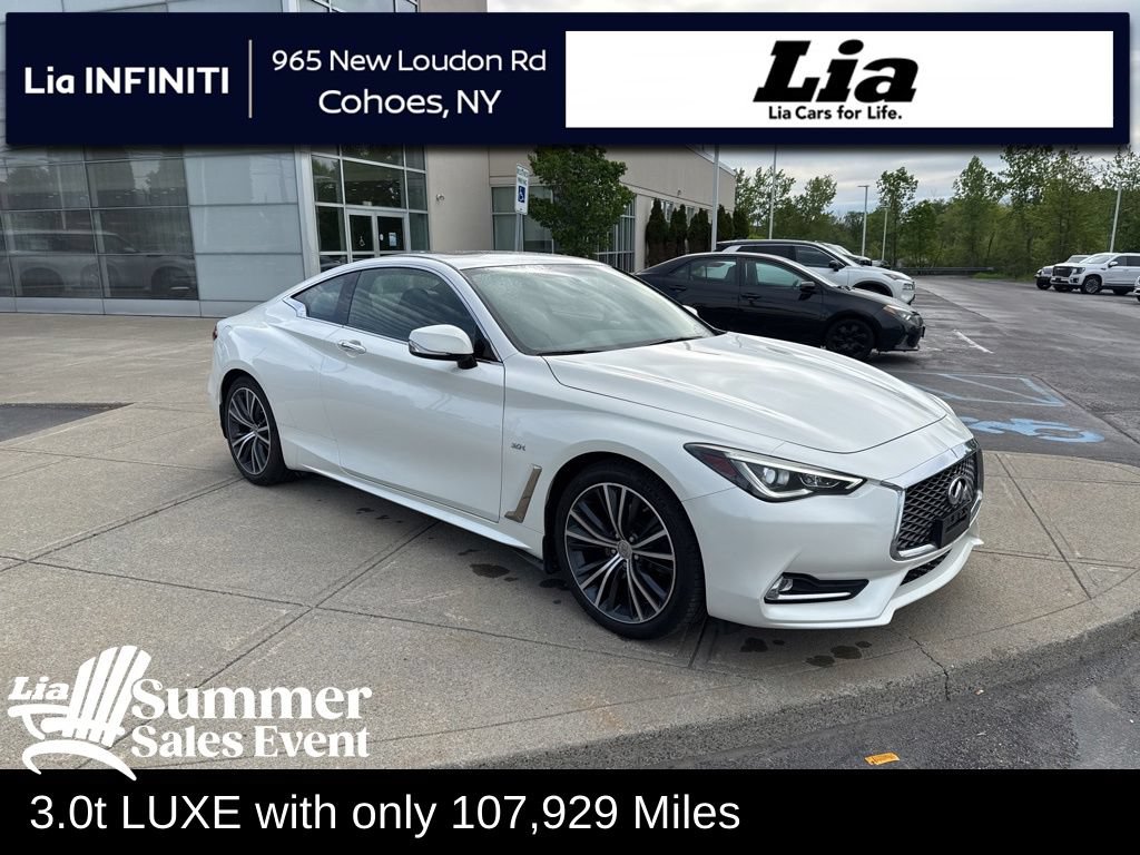 Used 2018 INFINITI Q60 3.0t Luxe w/ Sensory Package 3.0T Luxe AWD/4WD image 1
