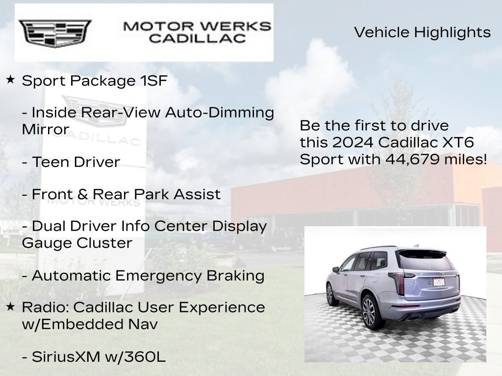Certified 2024 Cadillac XT6 Sport w/ Technology Package AWD/4WD image 7