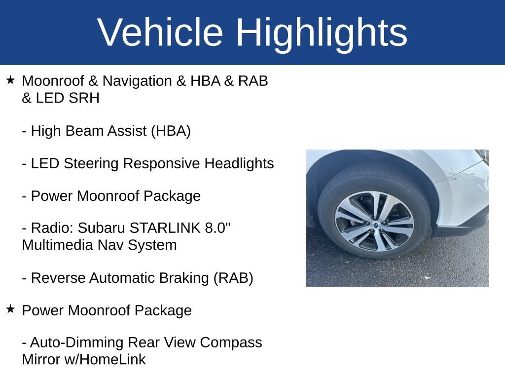 Used 2019 Subaru Outback 2.5i Limited AWD/4WD image 3