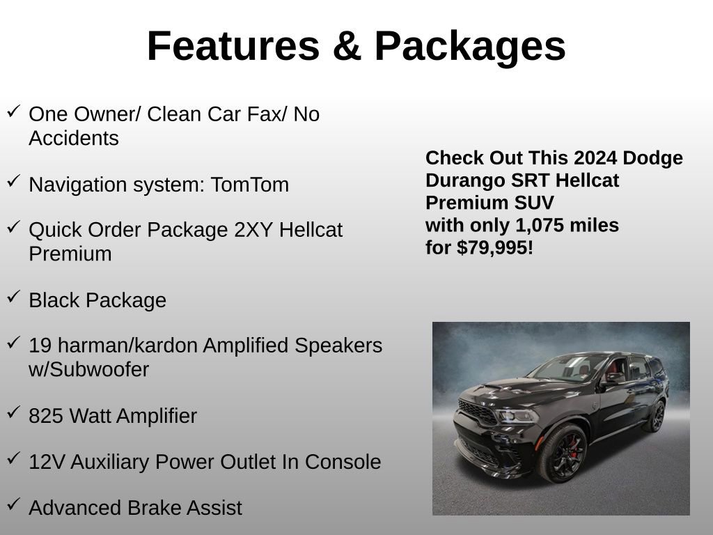 Used 2024 Dodge Durango SRT Hellcat AWD/4WD image 4