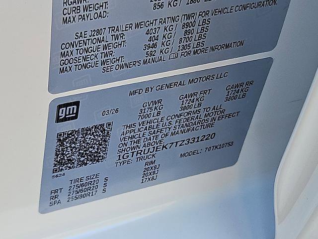 New 2026 GMC Sierra 1500 Elevation AWD/4WD image 20