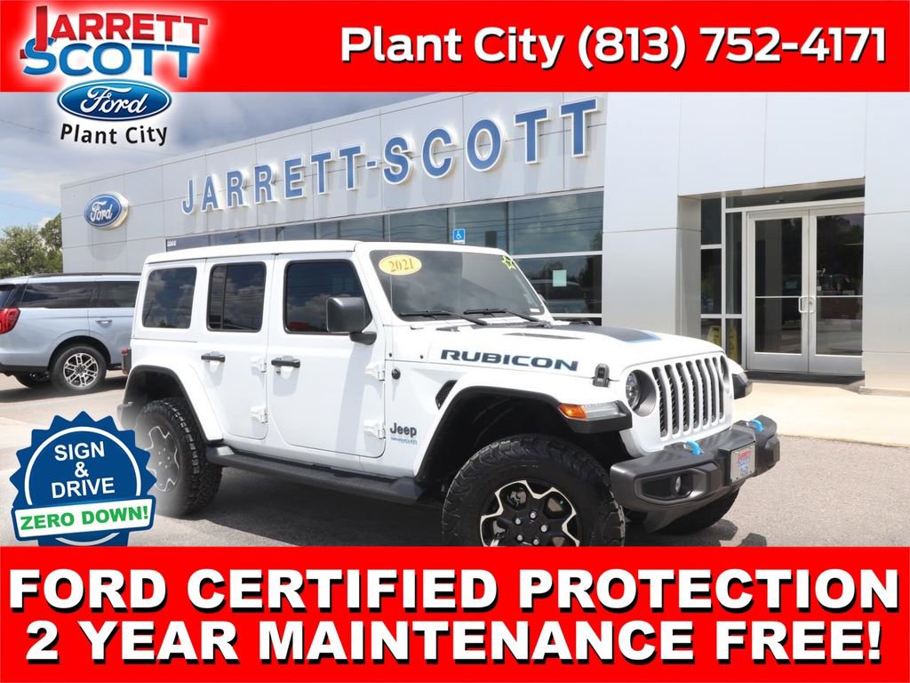 Used 2021 Jeep Wrangler Unlimited Rubicon 4xe w/ Cold Weather Group AWD/4WD image 1