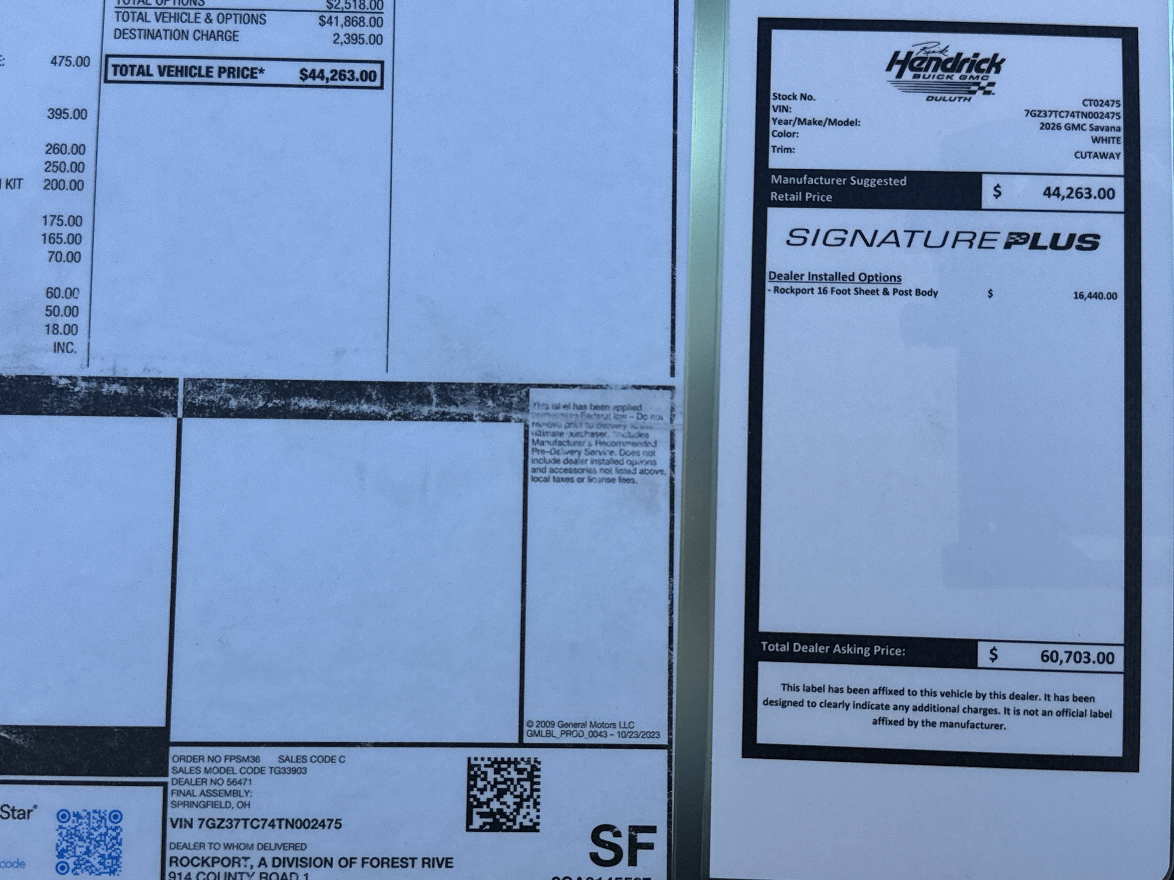 New 2026 GMC Savana 3500 Extended w/ Power Convenience Package RWD image 35