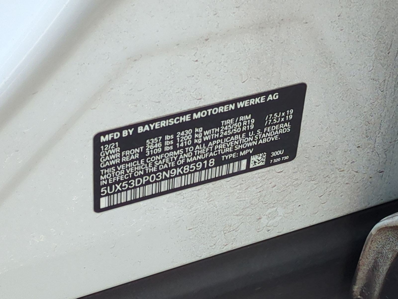 Used 2022 BMW X3 xDrive30i w/ Premium Package 2 AWD/4WD image 34