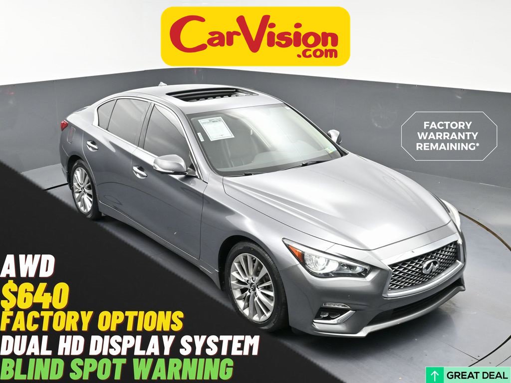 Used 2021 INFINITI Q50 Luxe w/ Cargo Package