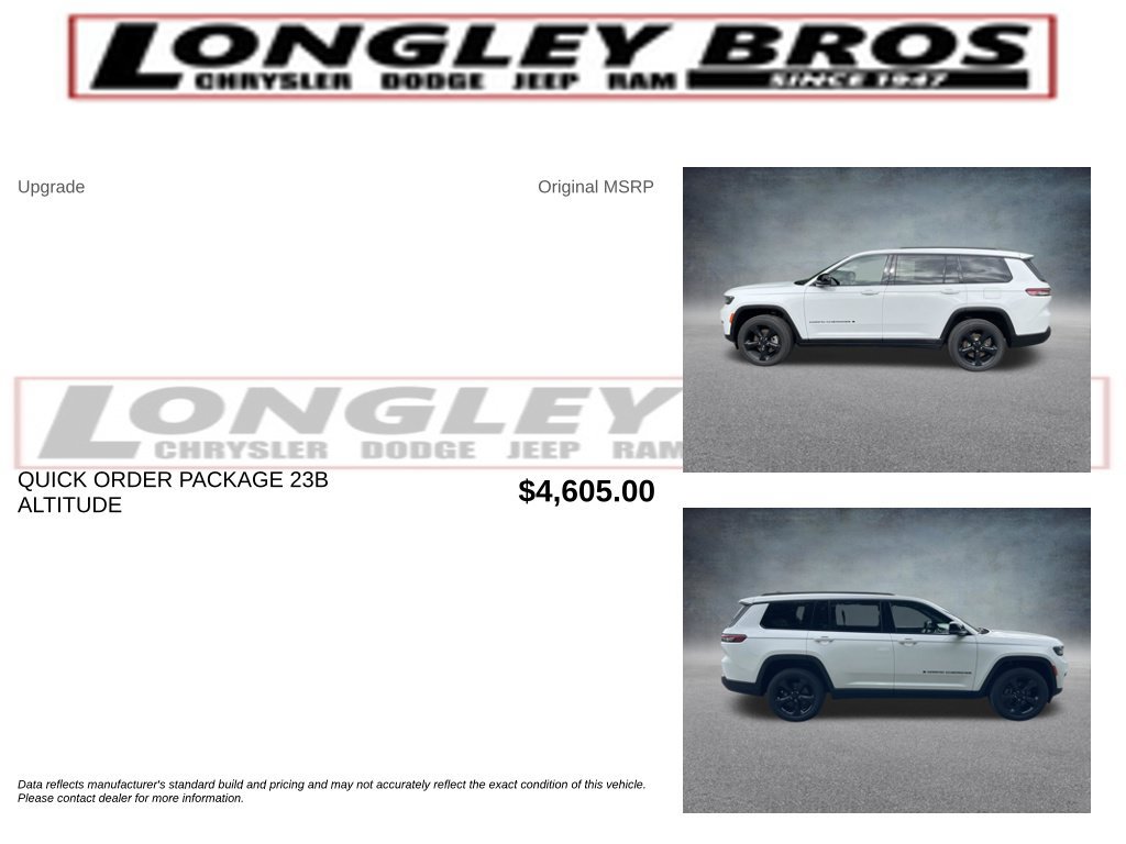 Used 2023 Jeep Grand Cherokee L Laredo AWD/4WD image 2