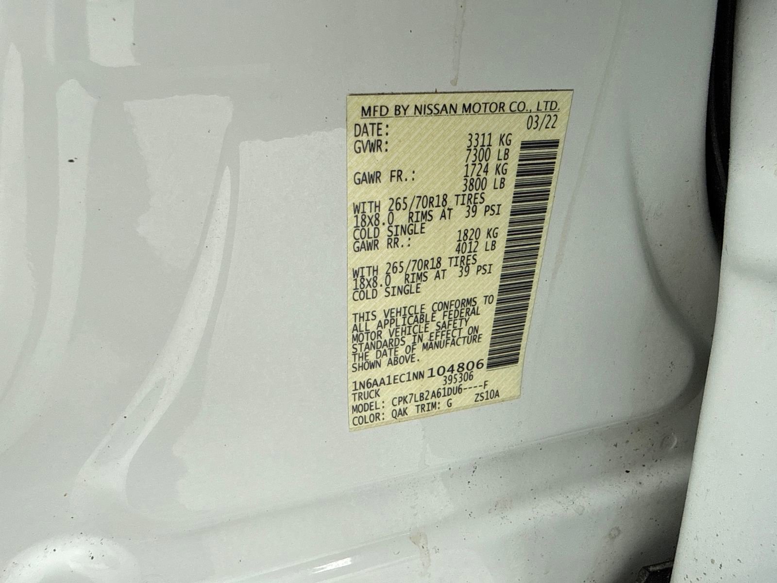 Used 2022 Nissan Titan SV AWD/4WD image 52