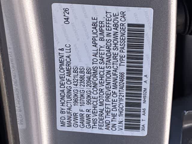 Certified 2026 Honda Accord LX image 37