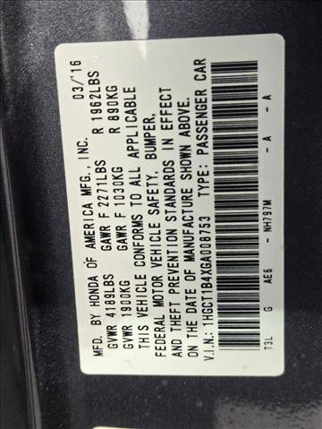 Used 2016 Honda Accord LX-S image 22