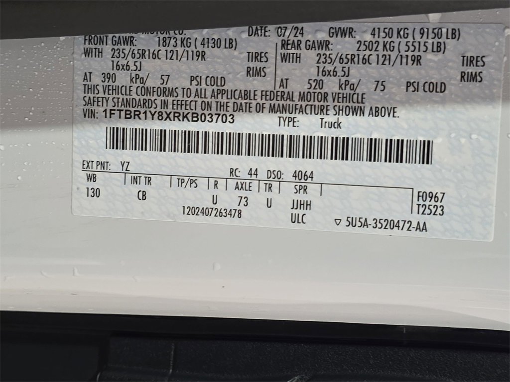 Used 2024 Ford Transit 250 Low Roof w/ Exterior Upgrade Package image 33