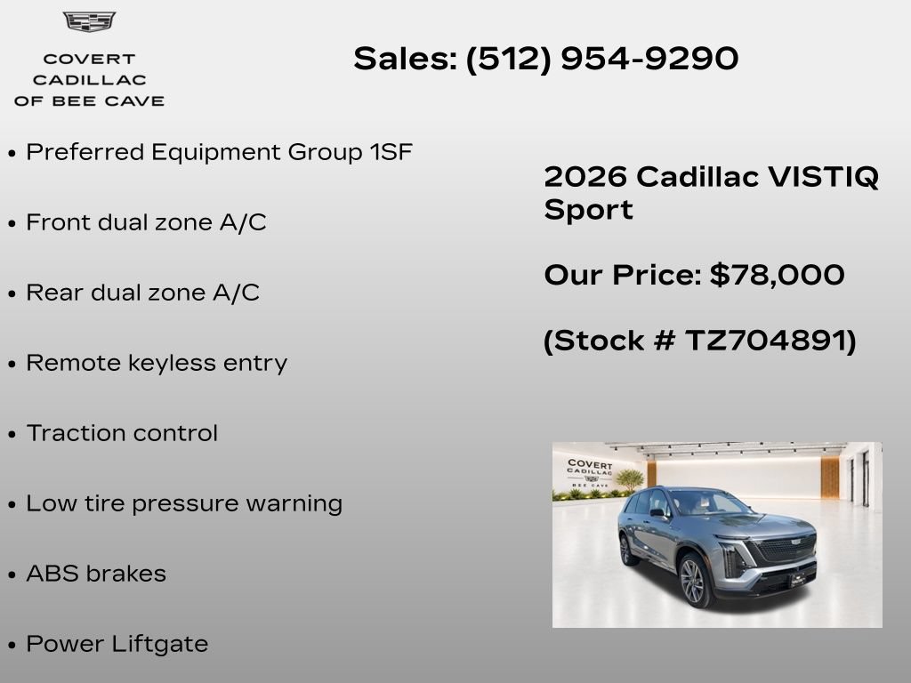 New 2026 Cadillac Vistiq Sport AWD/4WD image 7