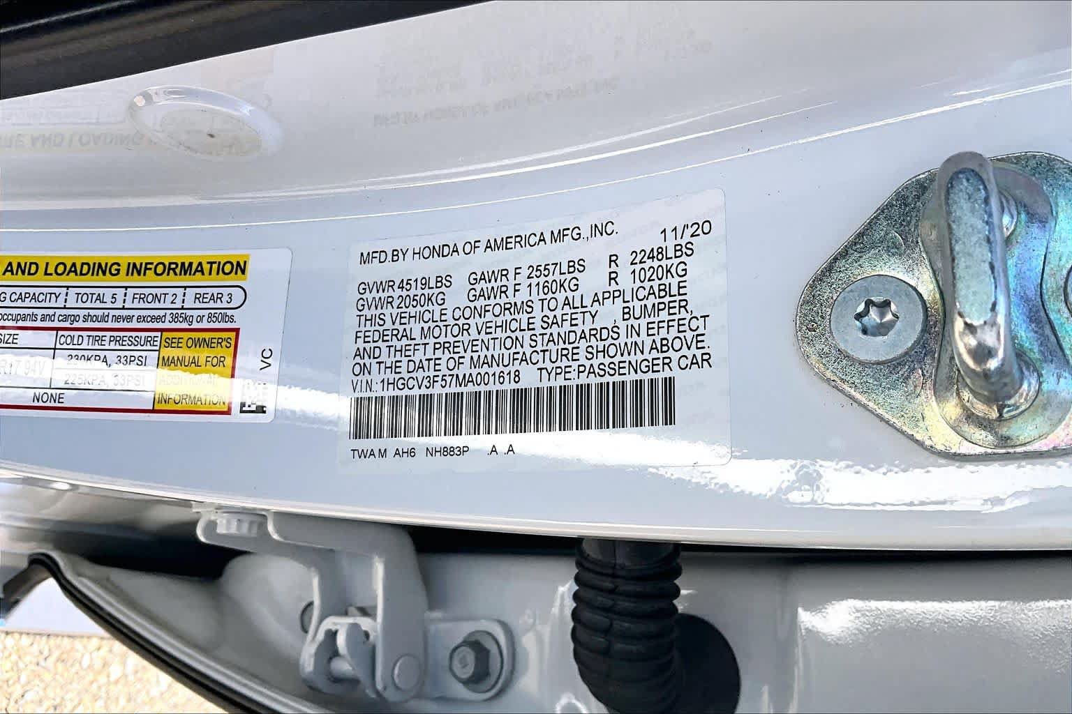 Used 2021 Honda Accord EX-L image 36