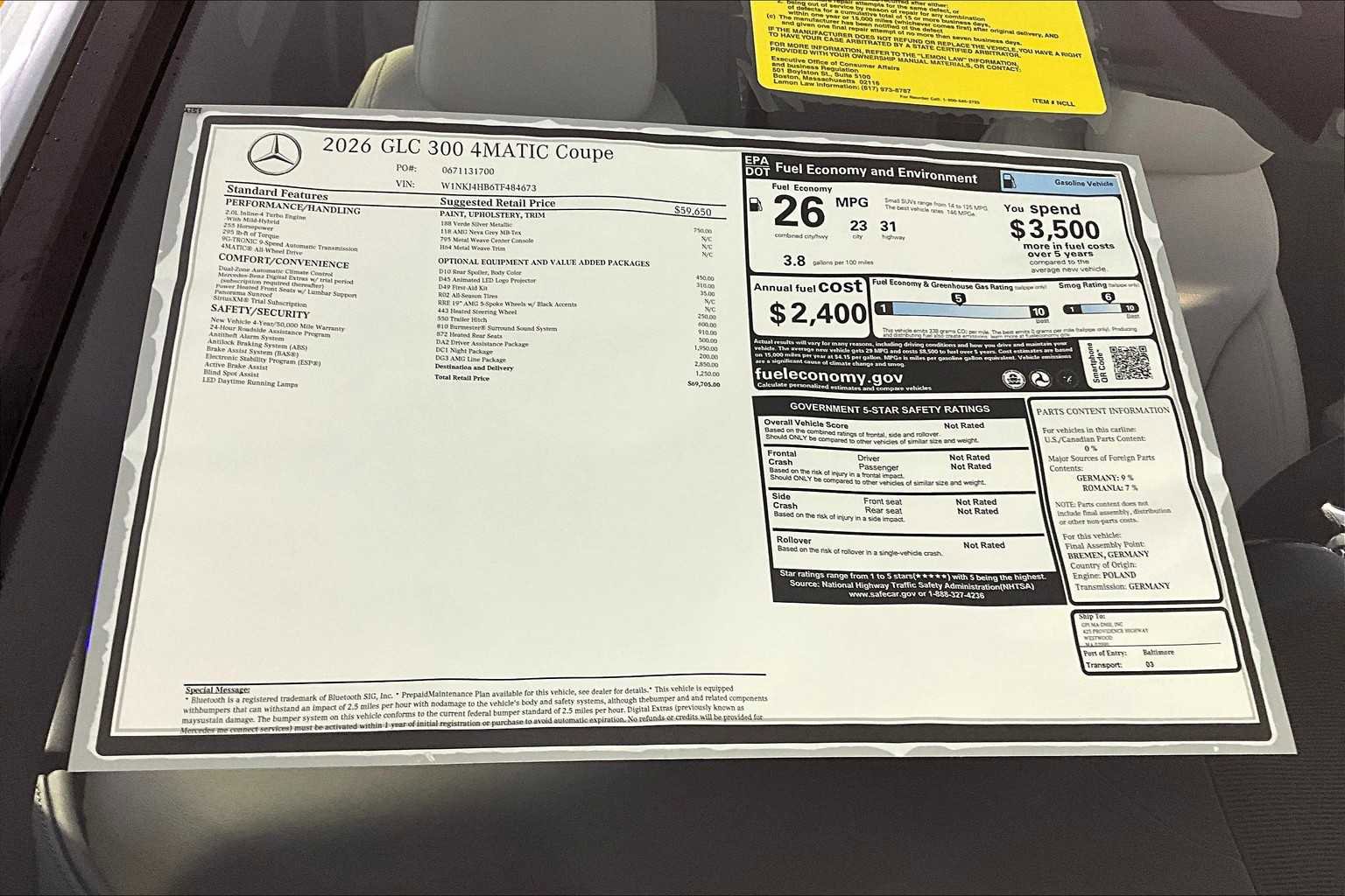 New 2026 Mercedes-Benz GLC 300 4MATIC image 18