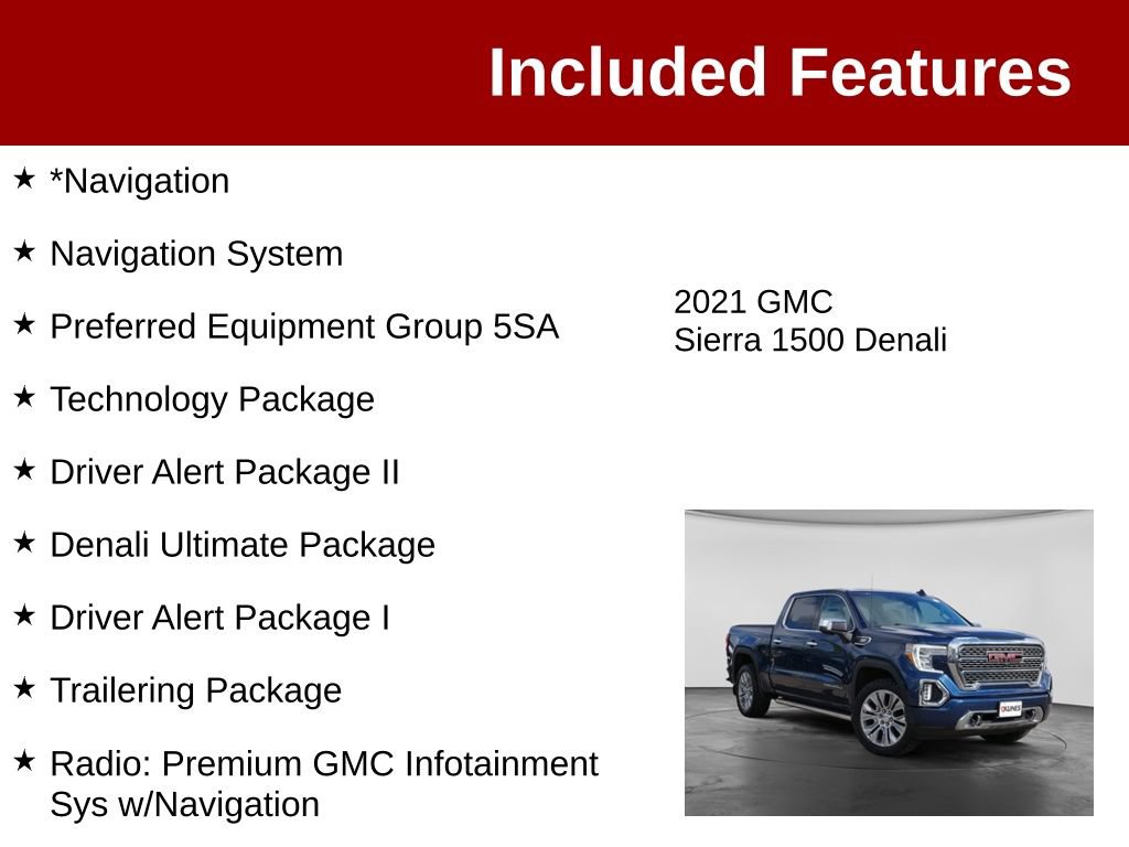 Used 2021 GMC Sierra 1500 Denali w/ Denali Ultimate Package AWD/4WD image 3