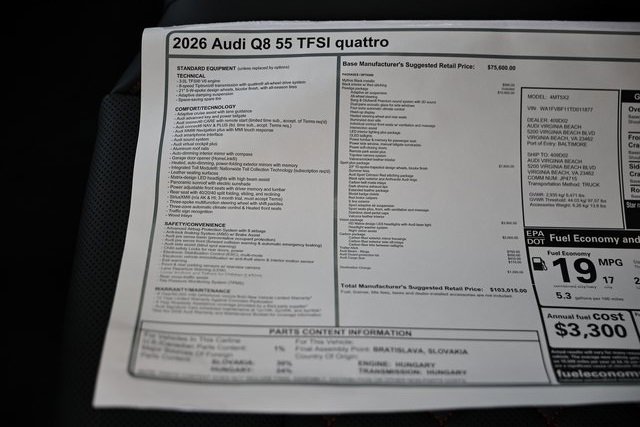 New 2026 Audi Q8 Prestige image 42