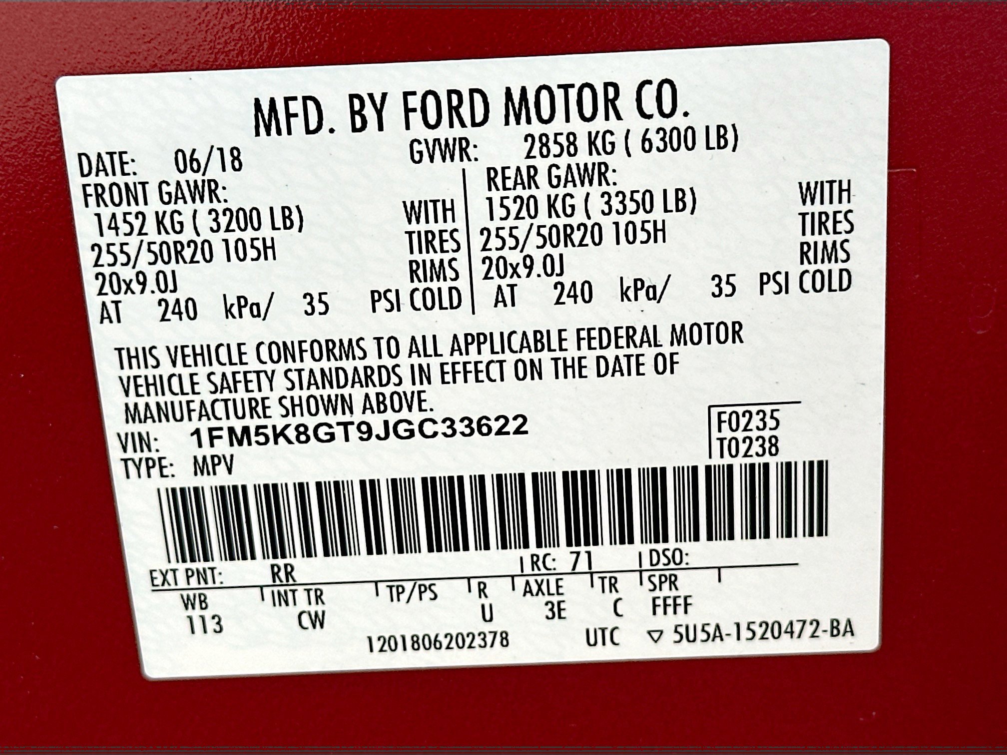 Used 2018 Ford Explorer Sport w/ Equipment Group 401A image 12