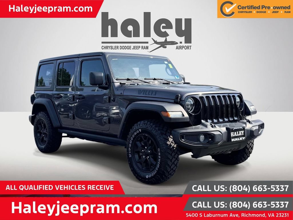 Certified 2021 Jeep Wrangler Unlimited Sport