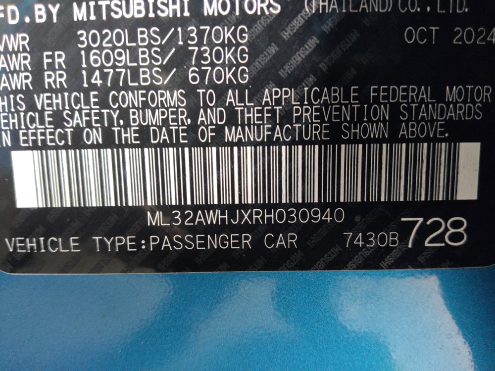 Used 2024 Mitsubishi Mirage Black Edition FWD image 33
