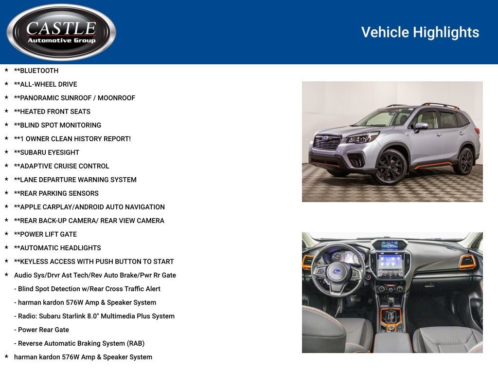Used 2020 Subaru Forester Sport w/ Popular Package #2 image 3