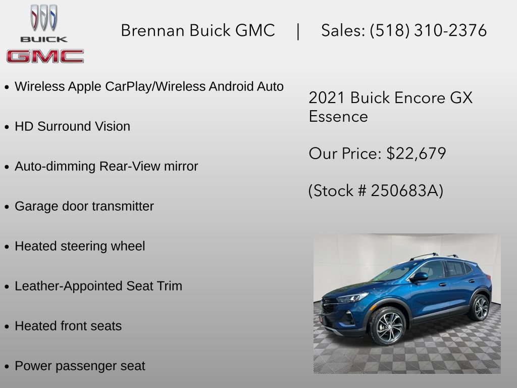 Certified 2021 Buick Encore GX Essence w/ Advanced Technology Package AWD/4WD image 18