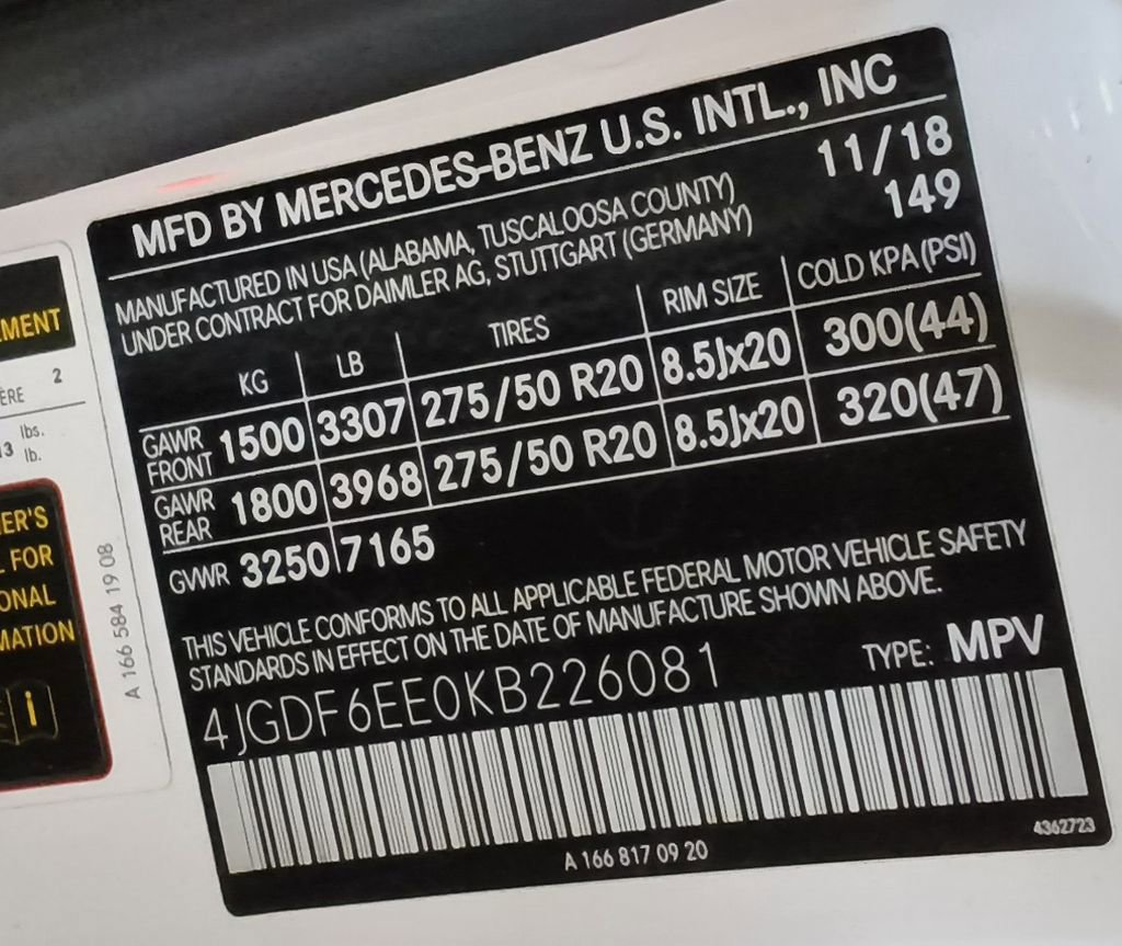 Used 2019 Mercedes-Benz GLS 450 4MATIC w/ Premium 1 Package image 15