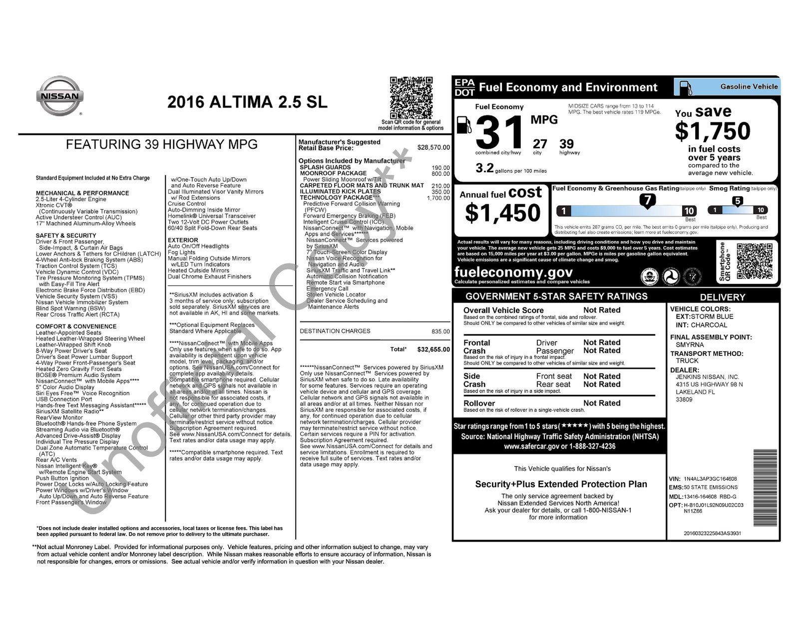 Used 2016 Nissan Altima 2.5 SL w/ 2.5 Technology Package image 6