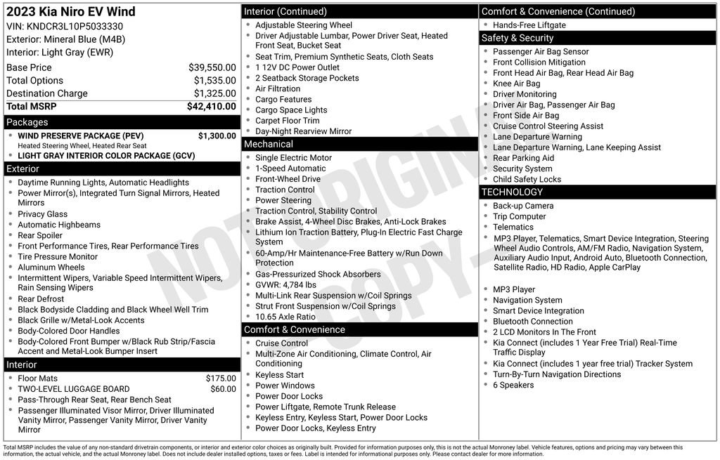 Used 2023 Kia Niro Wind w/ Wind Preserve Package FWD image 17
