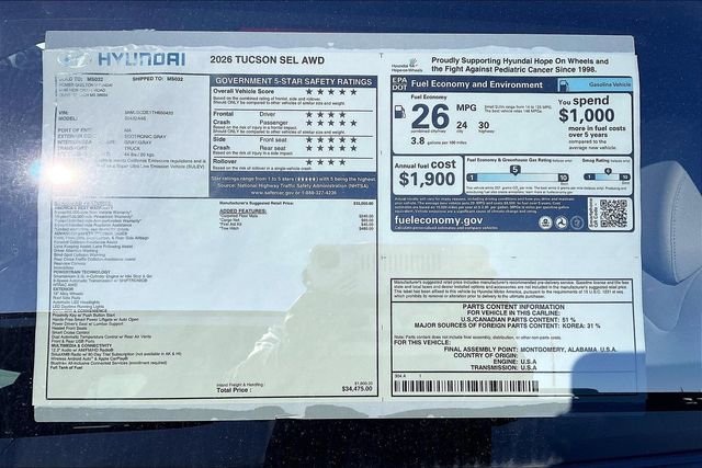 New 2026 Hyundai Tucson SEL image 13