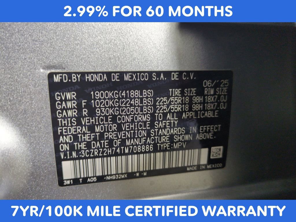 Certified 2026 Honda HR-V EX-L image 29