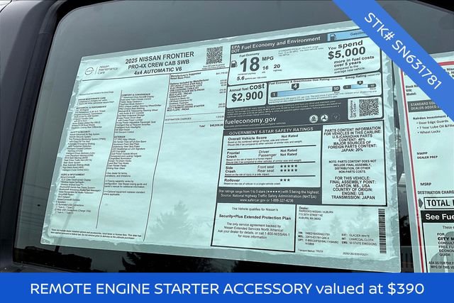 New 2025 Nissan Frontier PRO-4X AWD/4WD image 5