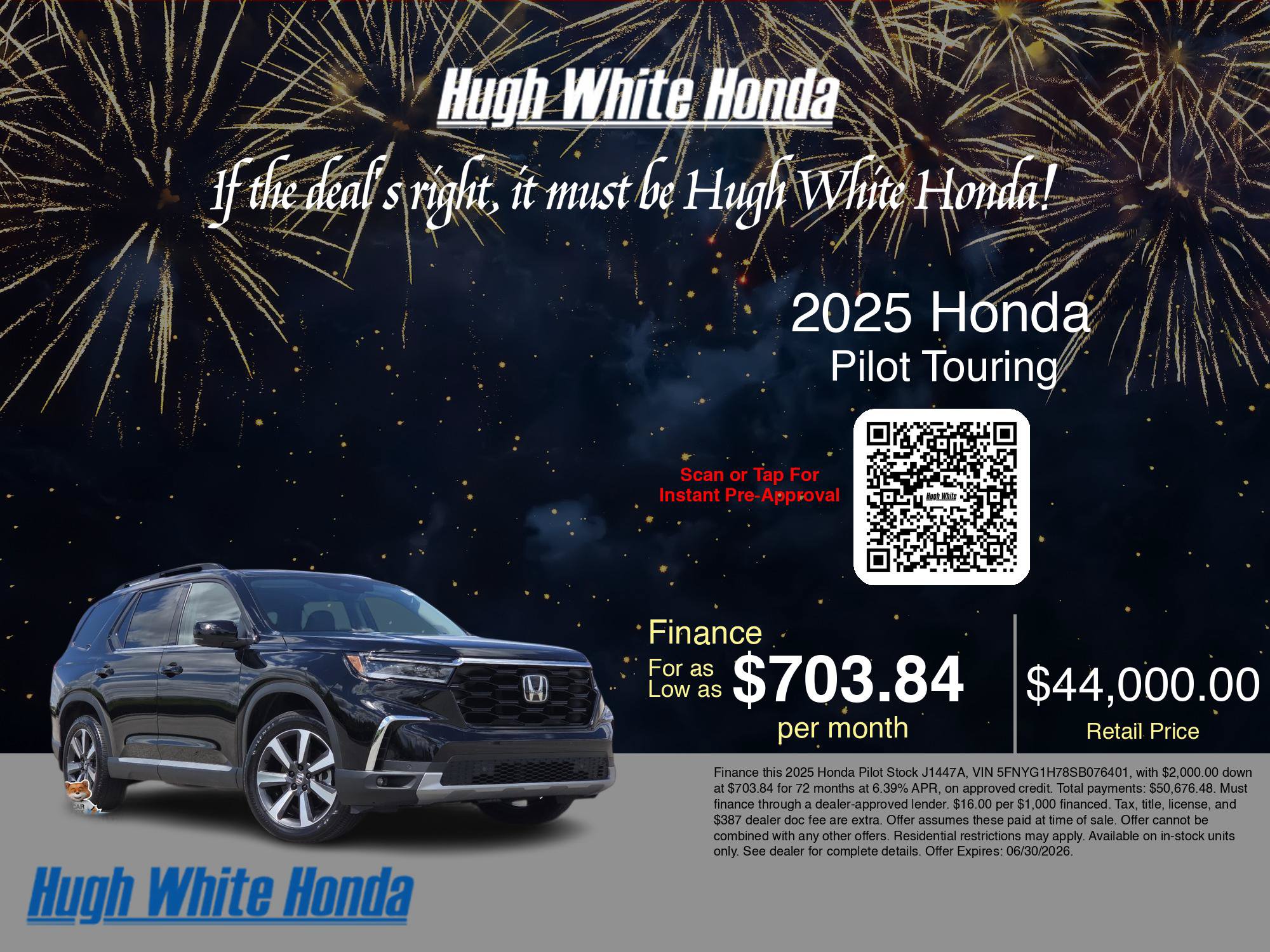 Used 2025 Honda Pilot Touring image 3