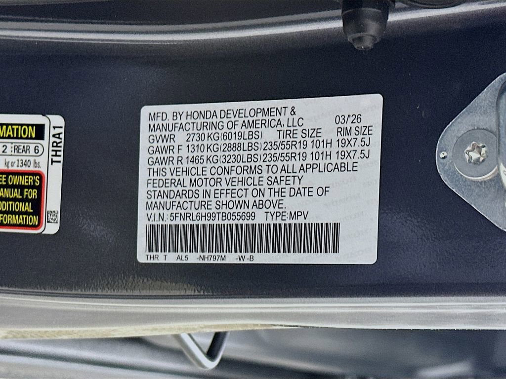 New 2026 Honda Odyssey Elite image 27