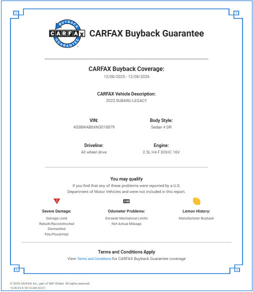 Used 2022 Subaru Legacy image 40