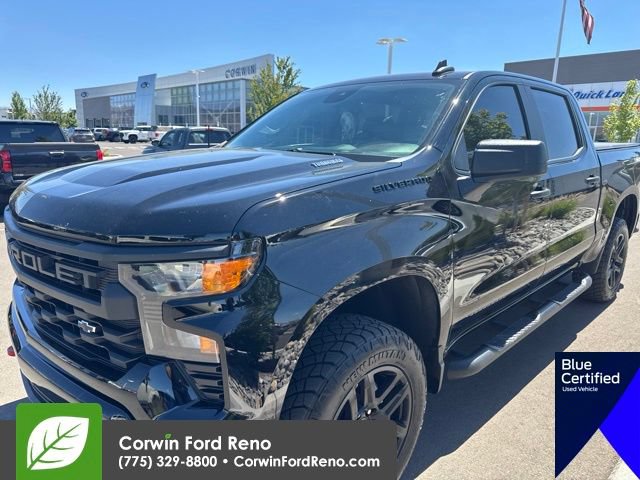 Used 2024 Chevrolet Silverado 1500 Custom w/ Turbomax Blackout Package AWD/4WD image 3