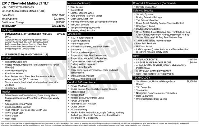 Used 2017 Chevrolet Malibu LT image 4