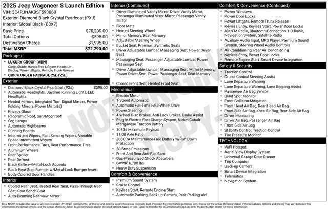 Used 2025 Jeep Wagoneer S Launch Edition image 52