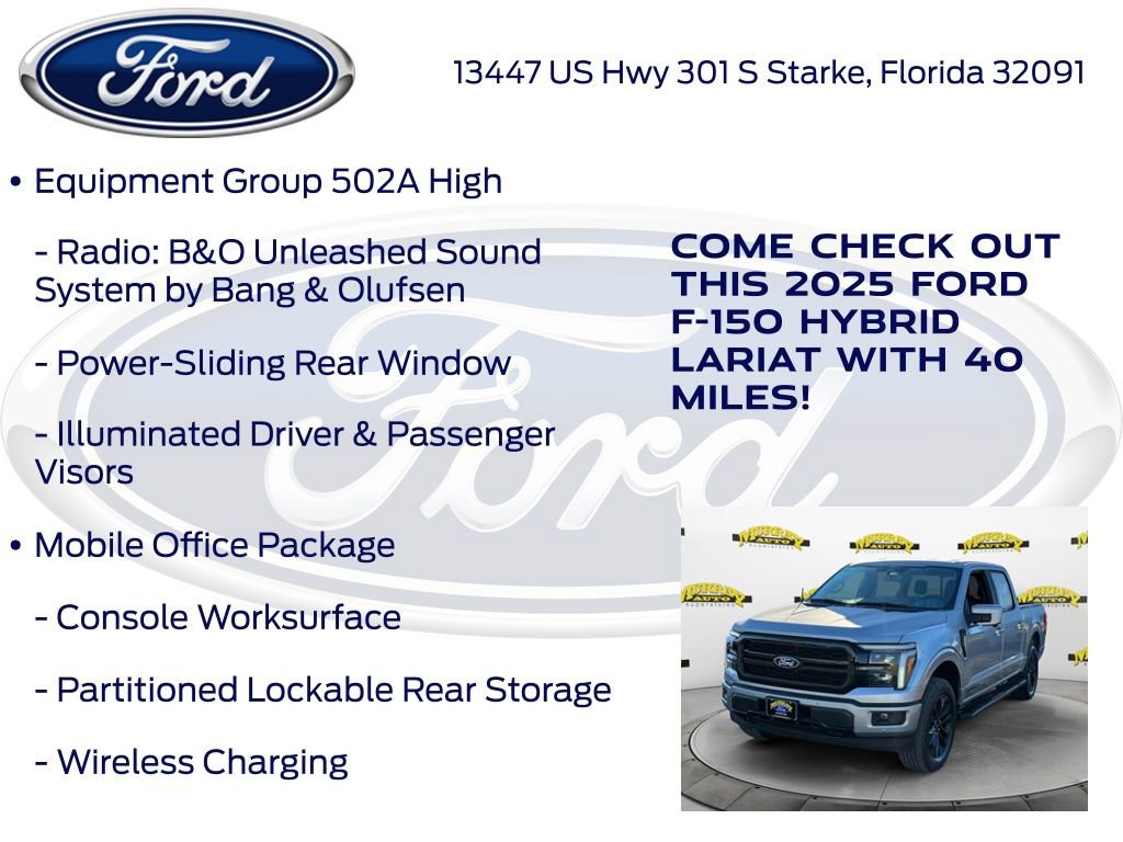 New 2025 Ford F150 Lariat w/ Equipment Group 502A High image 25