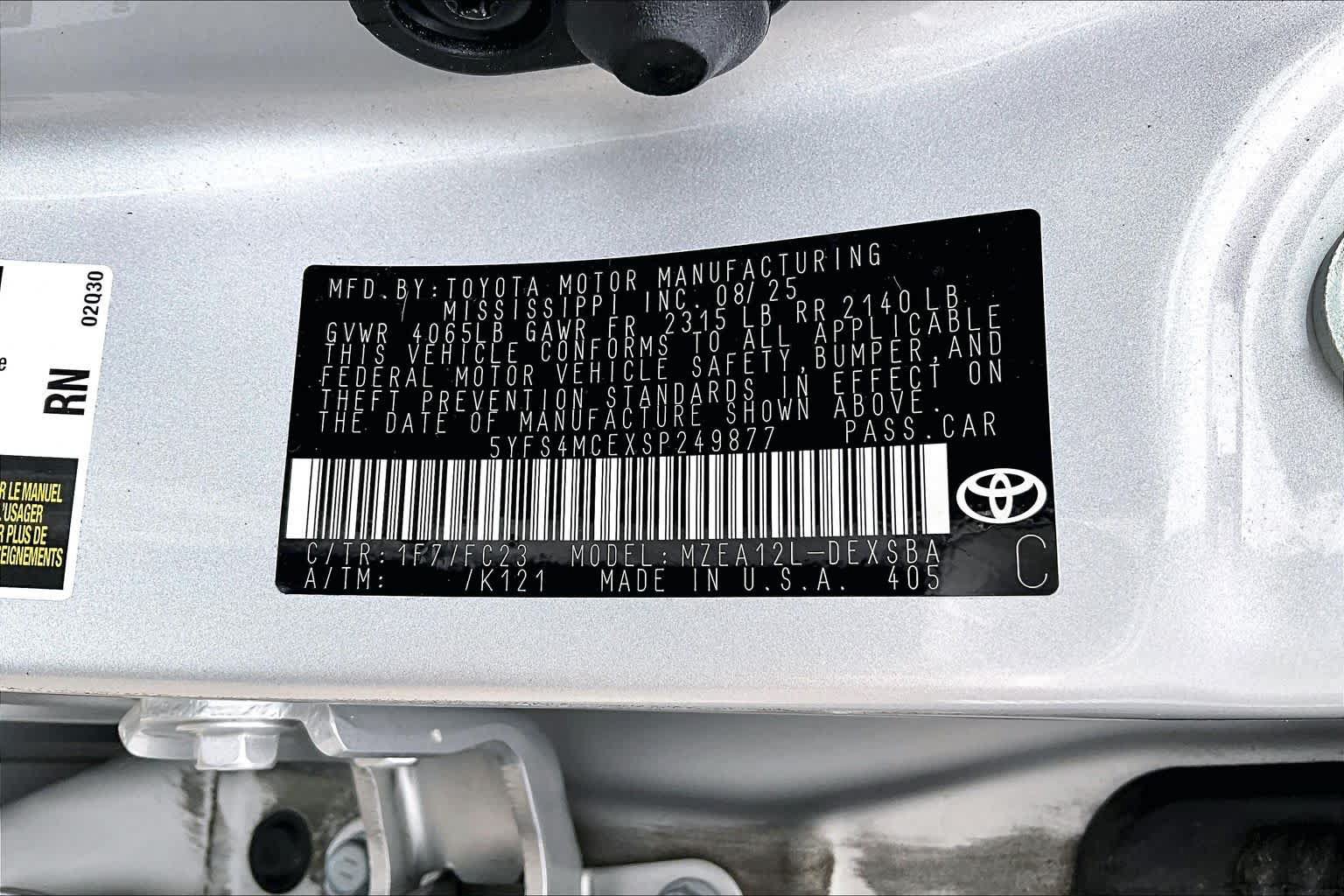 Certified 2025 Toyota Corolla SE FWD image 33