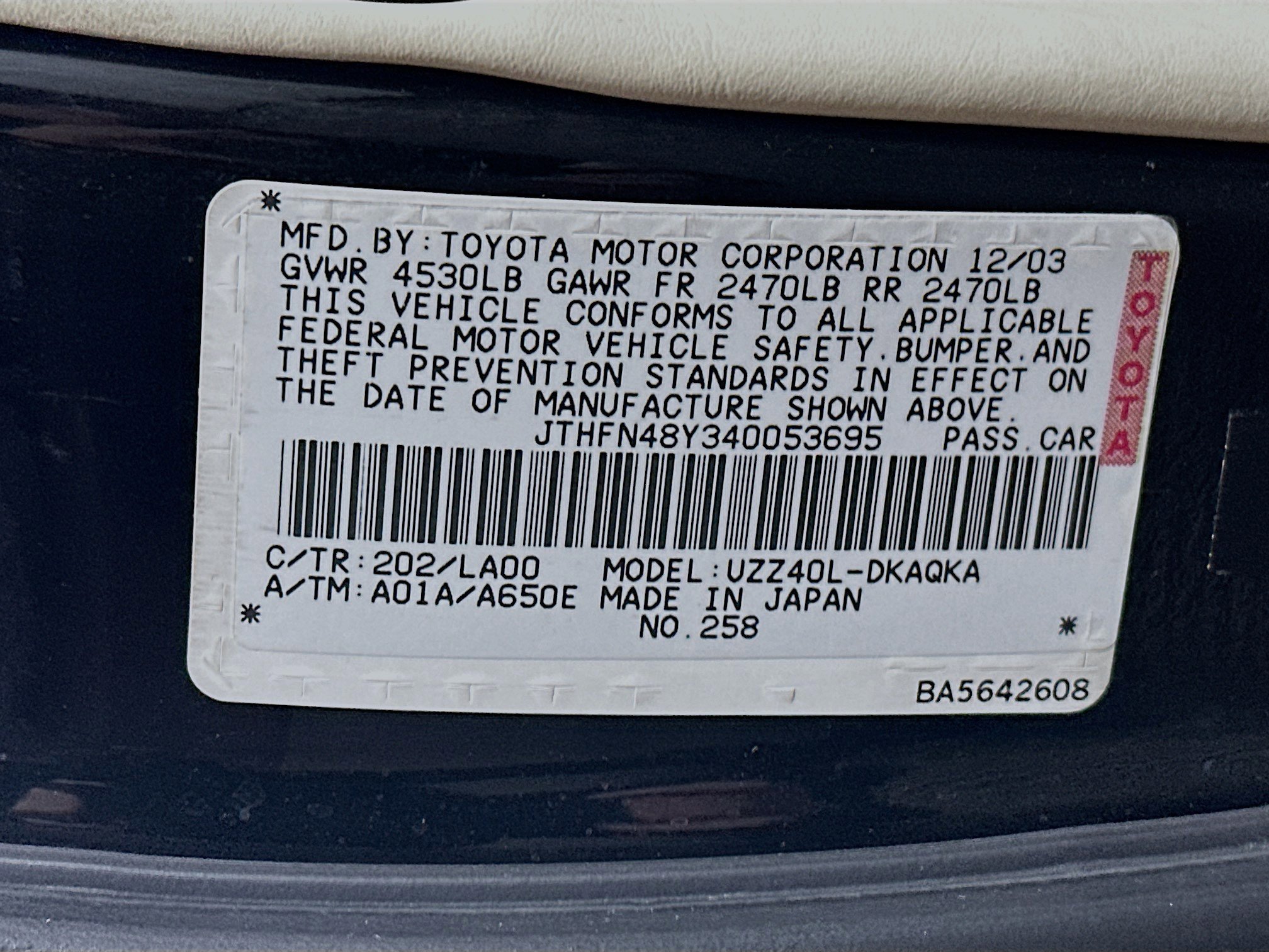Used 2004 Lexus SC 430 Convertible image 29