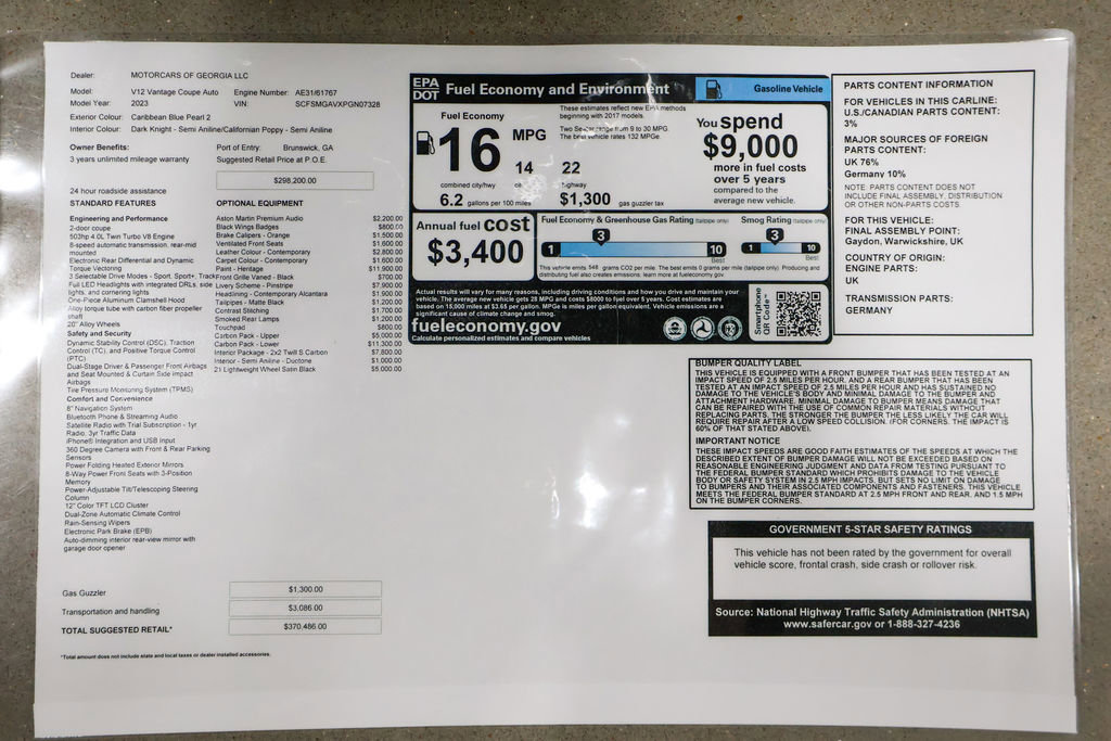 Used 2023 Aston Martin V12 Vantage image 45