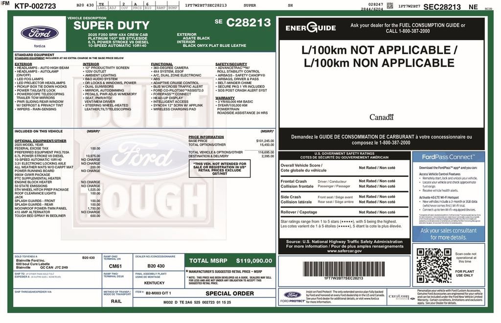 Certified 2025 Ford F250 Platinum AWD/4WD image 6
