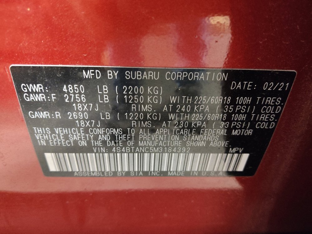 Used 2021 Subaru Outback Limited w/ Tech Package 3 image 33